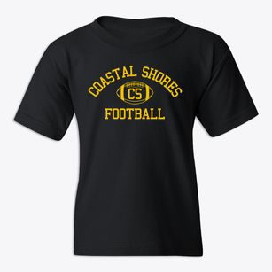 Coastal Shores Christian School Classic Football Youth T-shirt