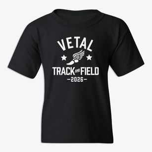 Vetal Elementary Middle School Track and Field Youth T-shirt