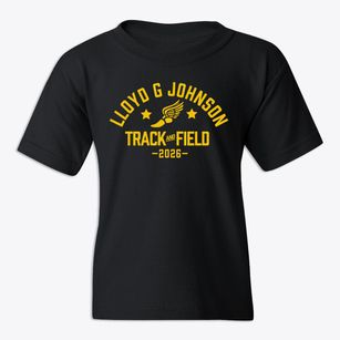 Lloyd G Johnson Junior High School Track and Field Youth T-shirt