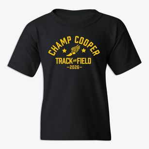 Champ Cooper Elementary School Track and Field Youth T-shirt