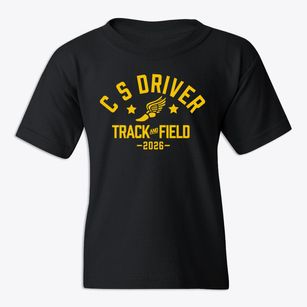 C S Driver Middle School Track and Field Youth T-shirt