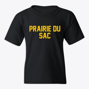 Prairie Du Sac Wisconsin Classic Block Youth T-shirt
