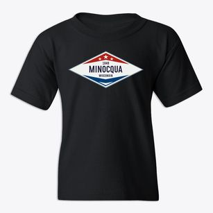 Minocqua Wisconsin Diamond Star Youth T-shirt