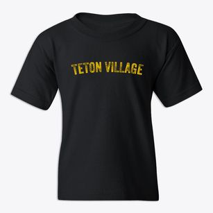 Teton Village Wyoming Timeless Retro Youth T-shirt