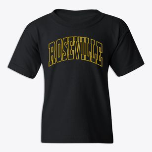 Roseville California Trendy Block Youth T-shirt