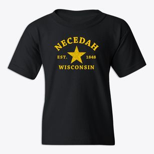 Necedah Wisconsin Star Youth T-shirt