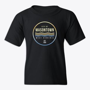 Masontown West Virginia Color Fade Youth T-shirt