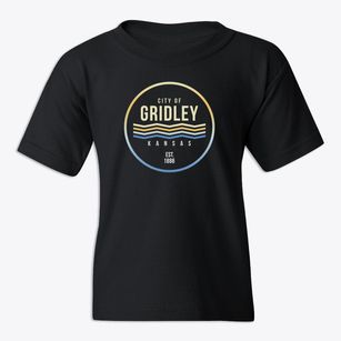 Gridley Kansas Color Fade Youth T-shirt