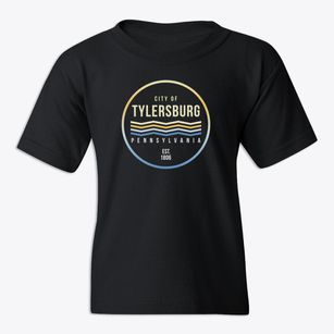 Tylersburg Pennsylvania Color Fade Youth T-shirt