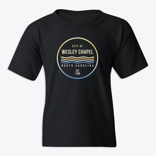 Wesley Chapel North Carolina Color Fade Youth T-shirt
