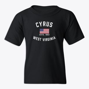 Cyrus West Virginia Patriot Youth T-shirt