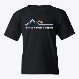 Butte Creek Canyon California Mountain View Youth T-shirt