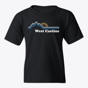 West Castine Maine Mountain View Youth T-shirt