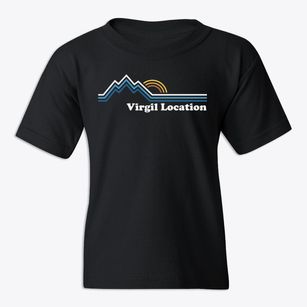 Virgil Location Michigan Mountain View Youth T-shirt
