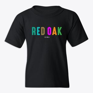 Red Oak Iowa Color Pop Youth T-shirt