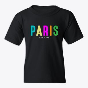 Paris New York Color Pop Youth T-shirt