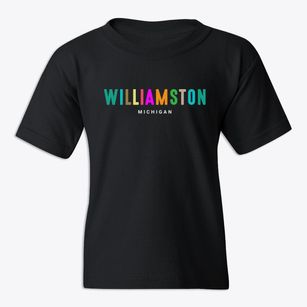 Williamston Michigan Color Pop Youth T-shirt