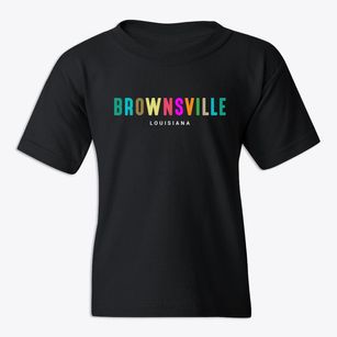 Brownsville Louisiana Color Pop Youth T-shirt