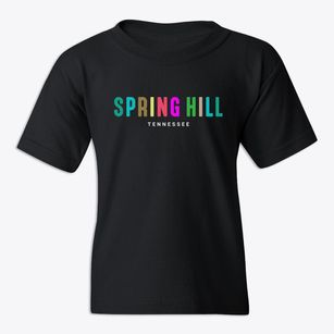 Spring Hill Tennessee Color Pop Youth T-shirt