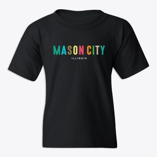 Mason City Illinois Color Pop Youth T-shirt