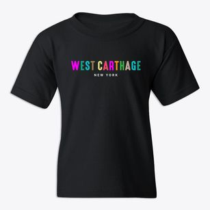West Carthage New York Color Pop Youth T-shirt