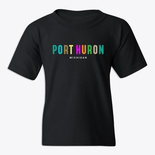 Port Huron Michigan Color Pop Youth T-shirt