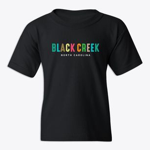 Black Creek North Carolina Color Pop Youth T-shirt