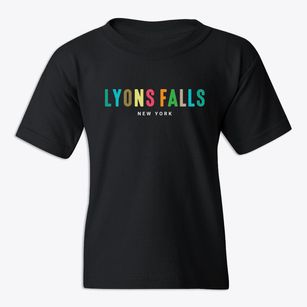 Lyons Falls New York Color Pop Youth T-shirt