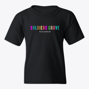 Soldiers Grove Wisconsin Color Pop Youth T-shirt