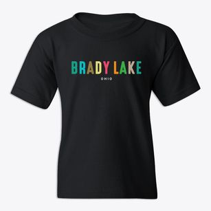 Brady Lake Ohio Color Pop Youth T-shirt