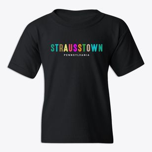 Strausstown Pennsylvania Color Pop Youth T-shirt