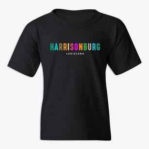 Harrisonburg Louisiana Color Pop Youth T-shirt