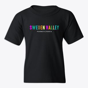 Sweden Valley Pennsylvania Color Pop Youth T-shirt