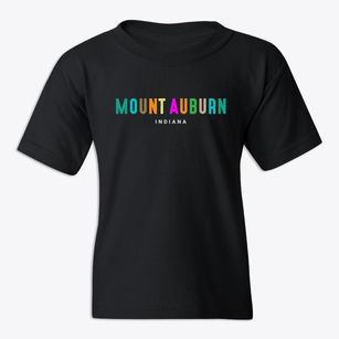 Mount Auburn Indiana Color Pop Youth T-shirt