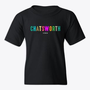 Chatsworth Iowa Color Pop Youth T-shirt