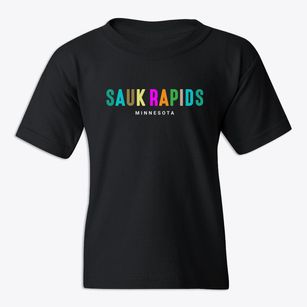 Sauk Rapids Minnesota Color Pop Youth T-shirt