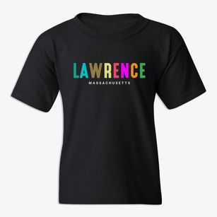 Lawrence Massachusetts Color Pop Youth T-shirt