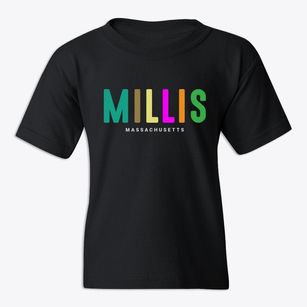 Millis Massachusetts Color Pop Youth T-shirt