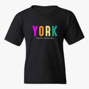York South Carolina Color Pop Youth T-shirt