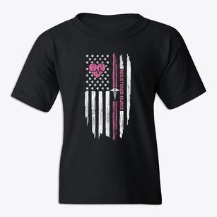   Pink Line Nurse Youth T-shirt