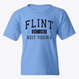 Flint West Virginia Classic Established Youth T-shirt