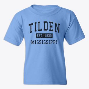 Tilden Mississippi Classic Established Youth T-shirt