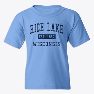 Rice Lake Wisconsin Classic Established Youth T-shirt