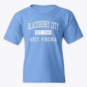 Blackberry City West Virginia Classic Established Youth T-shirt