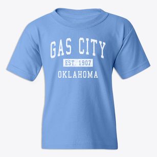 Gas City Oklahoma Classic Established Youth T-shirt
