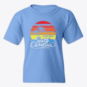 Goose Creek South Carolina Palm Tree Sunset Youth T-shirt