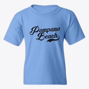 Pompano Beach Florida Vintage Team Youth T-shirt