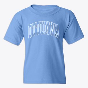 Ottumwa Iowa Trendy Block Youth T-shirt
