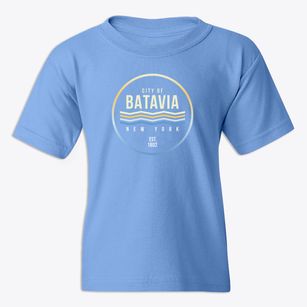 Batavia New York Color Fade Youth T-shirt