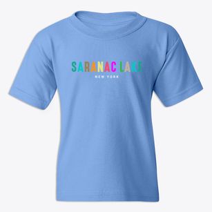 Saranac Lake New York Color Pop Youth T-shirt